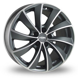 Rial RIAL LUGANO 7.5X17 5/112 ET36 d70.1 /graphit-matt front polished/ MP [LU75736B73-9] | ������� LU75736B739