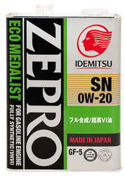 ������ �������� ����� Idemitsu Zepro Ecomedalist Sn/Gf-5 0W-20 4� ������������� | ������� 3583041