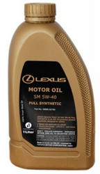 ������ �������� ����� Toyota LEXUS Motor Oil Full Synthetic SM SAE 5W-40 (1�) ������������� | ������� 0888082790