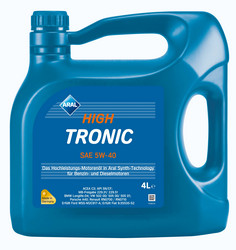������ �������� ����� Aral  High Tronic 5W-40, 4�. ������������� | ������� 20634